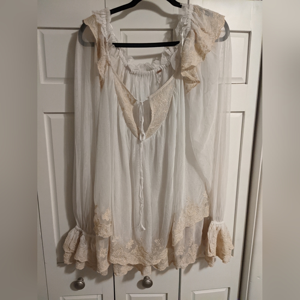 Free People Butterfly Fields Embroidered Tunic Dress - Picture 4 of 10